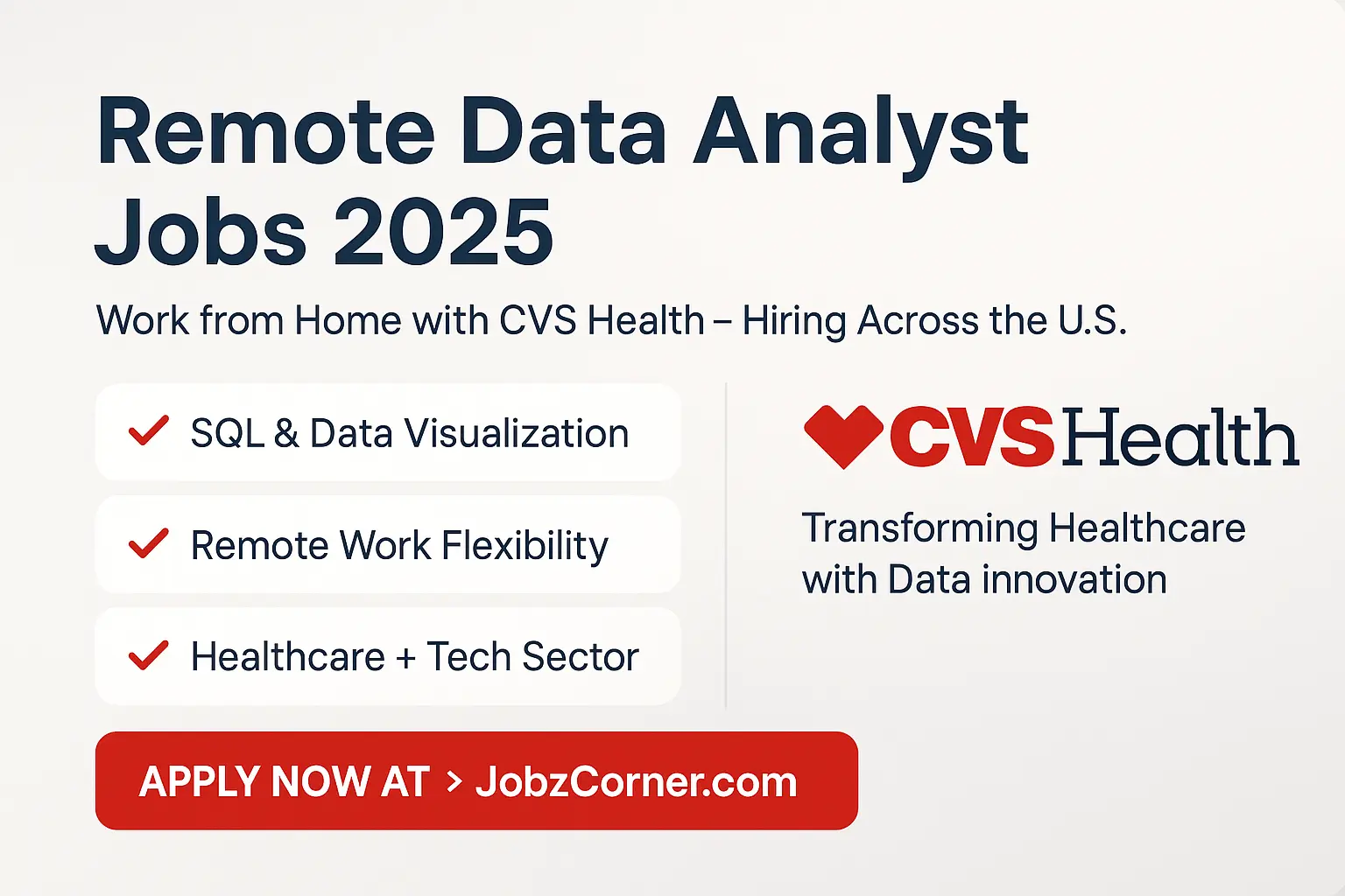 Get Hired for Remote Data Analyst Jobs at CVS 2025