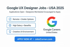 Google UX designer jobs USA